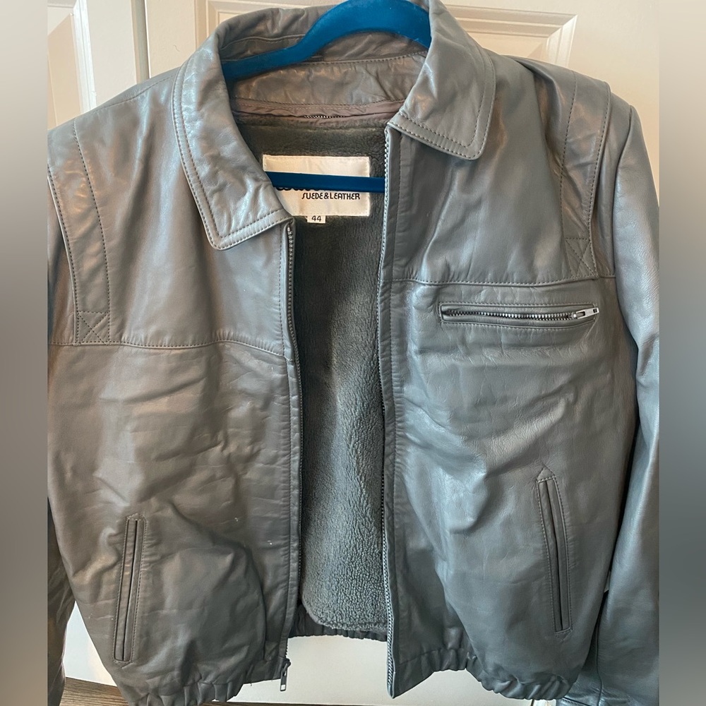 Vintage 60’s Gray Leather Jacket